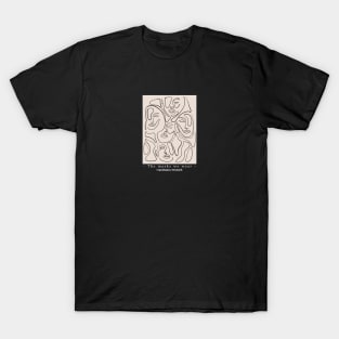 "The masks we wear" Line art minimalistic face design T-Shirt